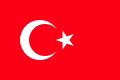 Drapeau officiel TURQUIE