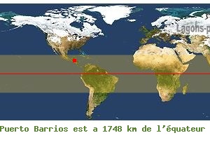 Distance quatoriale de Puerto Barrios, GUATEMALA !